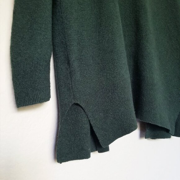 Madewell Kent Cardigan Sweater Coziest Yarn Wool Alpaca Blend Forest Green XL - Picture 10 of 15